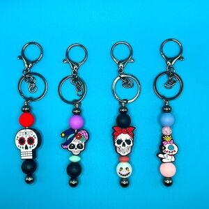New- Handmade Custom Beaded Key Chains ($10.00 each)